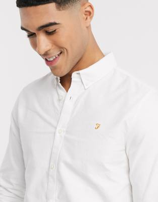 farah white oxford shirt