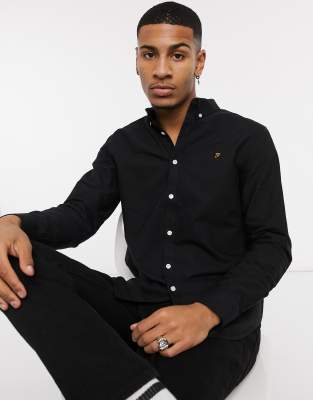 farah brewer shirt black