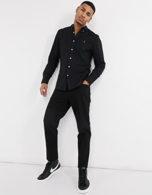 farah brewer shirt black