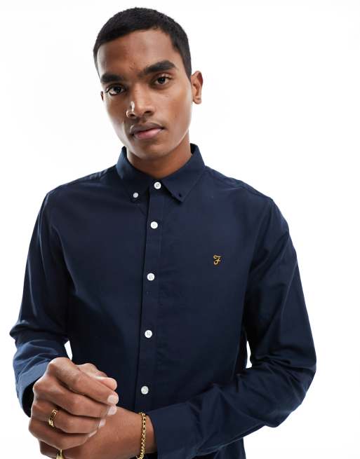 Farah slim best sale fit shirt