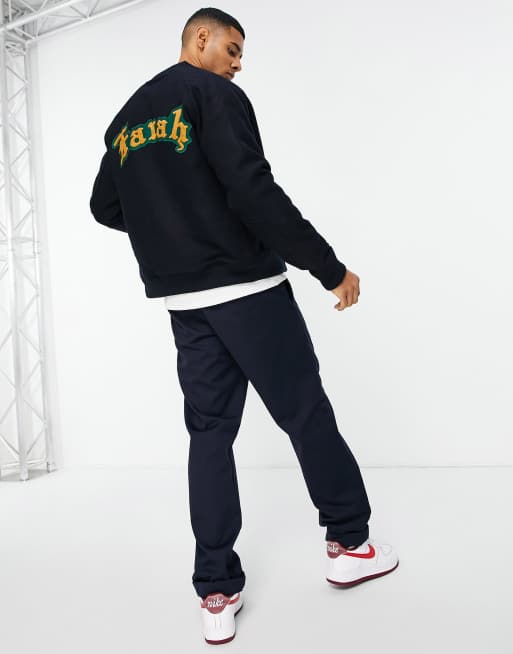 Farah Bridger bomber jacket in navy, 3 of 4