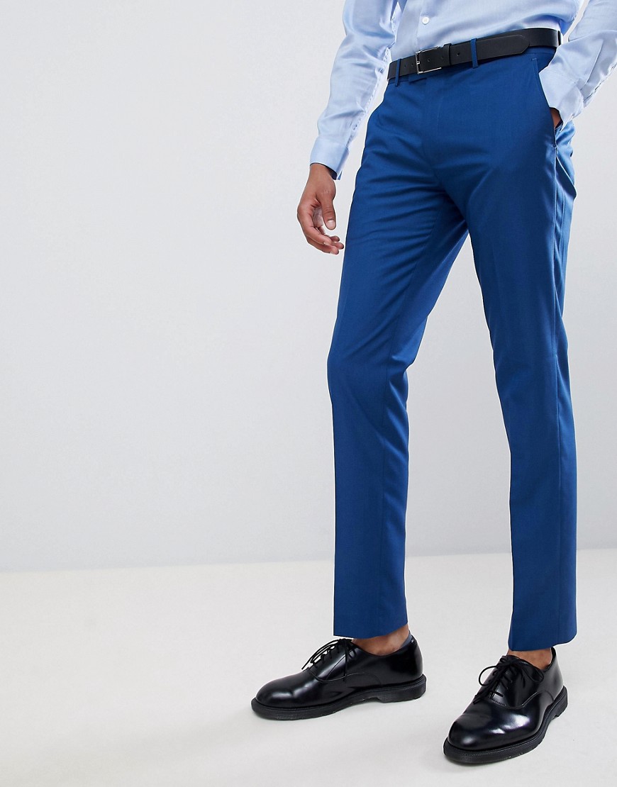 Farah - Bruiloft - Skinny pantalon in blauw