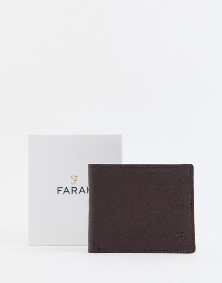 Farah – Brun plånbok i skinn