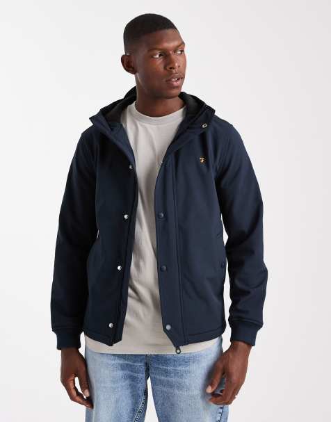 Farah Brydon hooded jacket in navy - NAVY - view 1