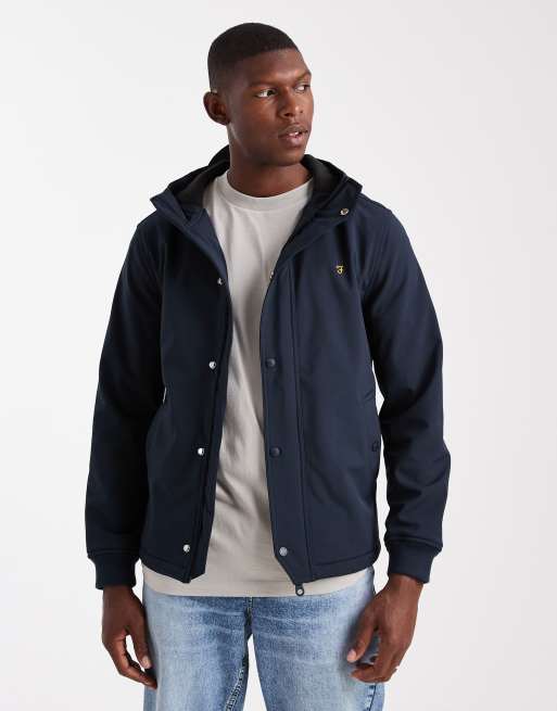Farah Brydon hooded jacket in navy - NAVY