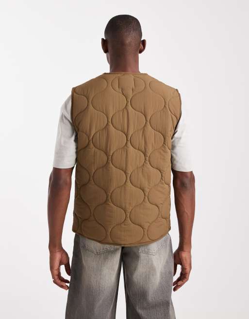 Farah - Cambell - Brun polstret vest , 3 af 5