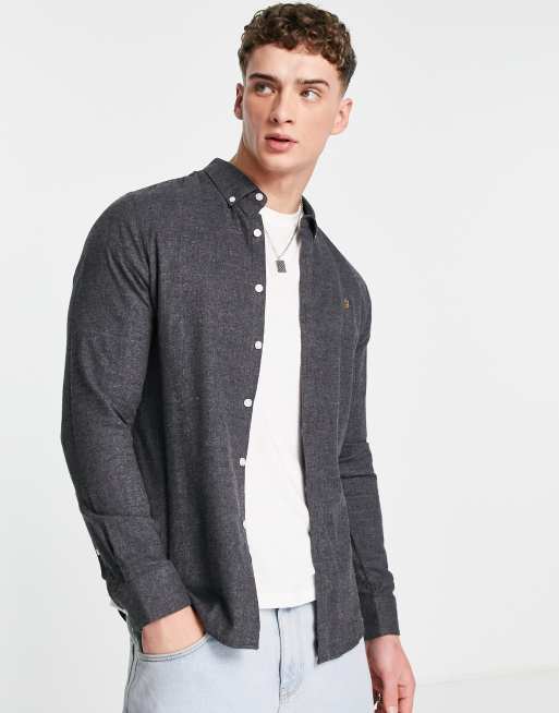 Farah - Camicia grigia a maniche lunghe