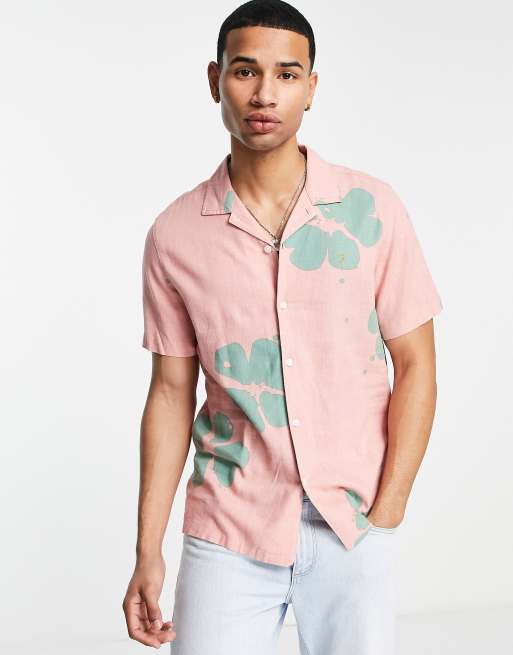 Farah - Camicia rosa a fiori
