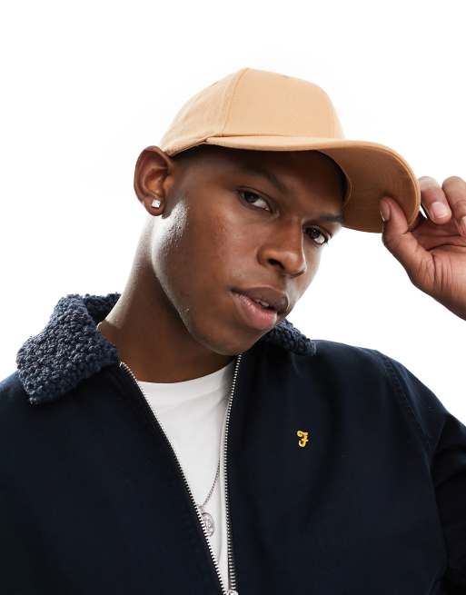 Farah - Cappellino marrone chiaro con logo