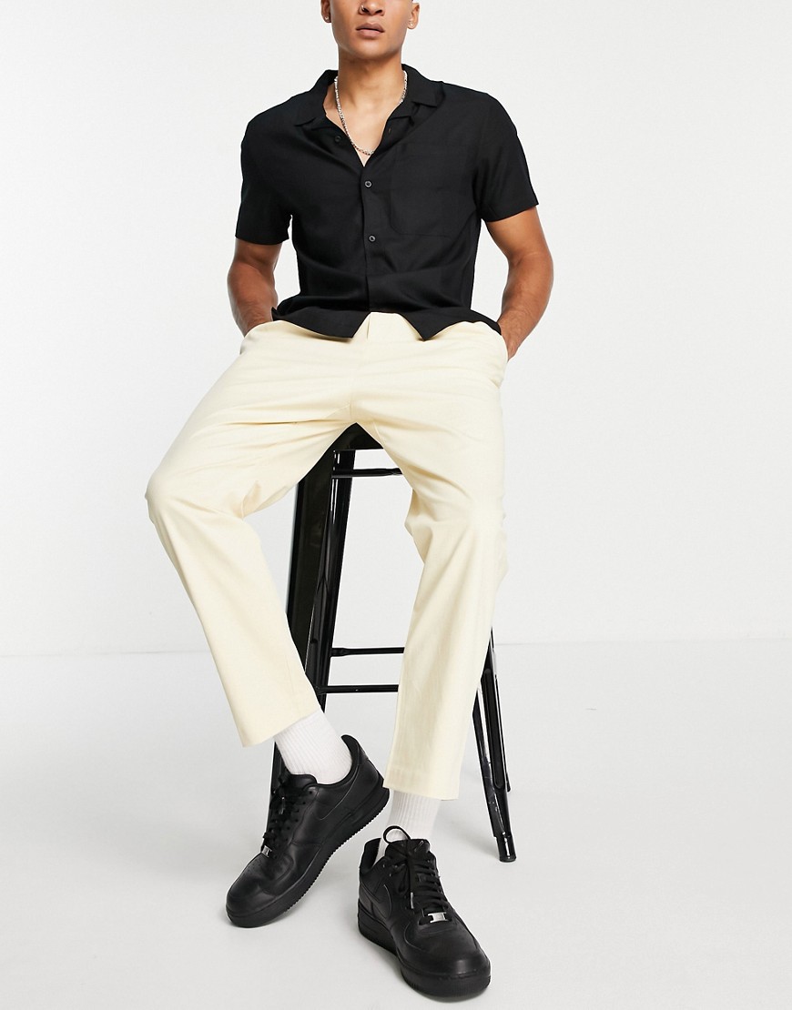 Farah casey tapered fit chinos-Yellow