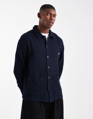 Farah - Castlefield - Chemise à manches longues - Bleu marine
