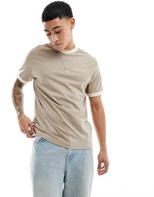 Farah clive t-shirt in beige