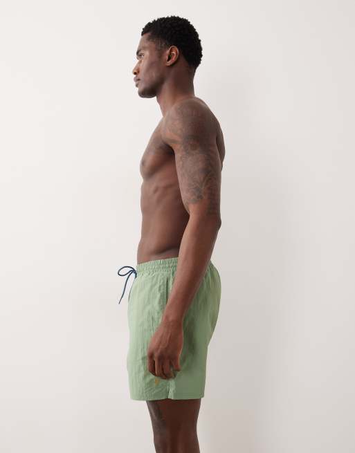 Farah – Colbert – Badeshorts in Grün mit Kordelzug und Logo, 3 von 5