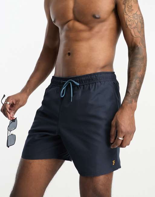 Farah - Colbert - Effen zwemshort in echt marineblauw