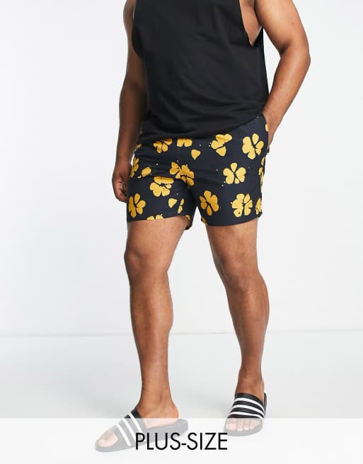 Farah Colbert floral swim shorts in navy 