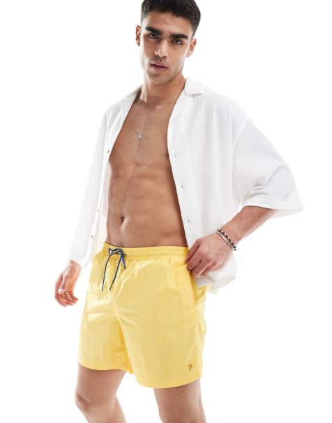 Farah – Colbert – Gula badshorts - view 1