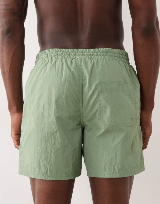 Farah - Colbert - Zwemshort met trekkoord en logo in groen, 5 van 5