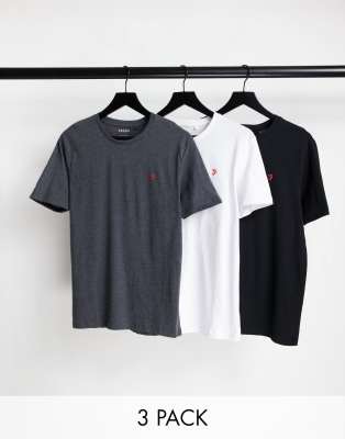 Farah Farah colney 3 pack lounge t-shirts in multi