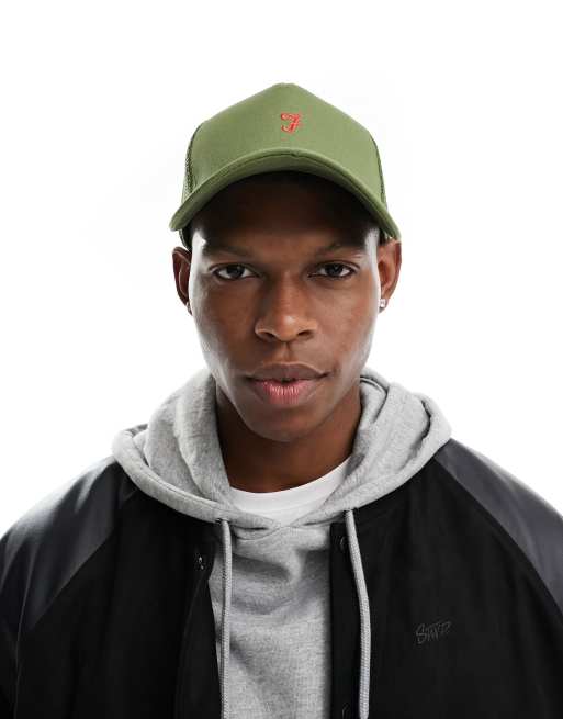 Farah – Czapka trucker w kolorze khaki