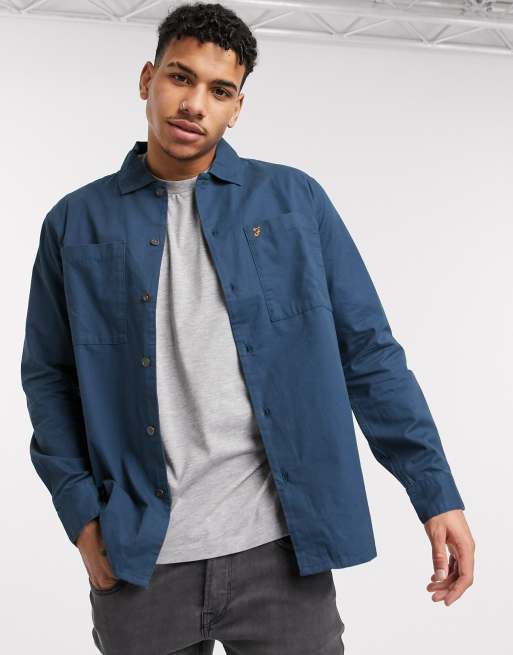 Farah Dallam light jacket in blue