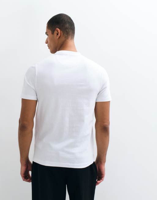 Farah – Danny – Biały T-shirt o regularnym kroju z krótkimi rękawami i logo, 5 z 5