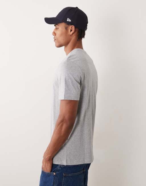 Farah Danny cotton t-shirt in grey marl, 5 of 5