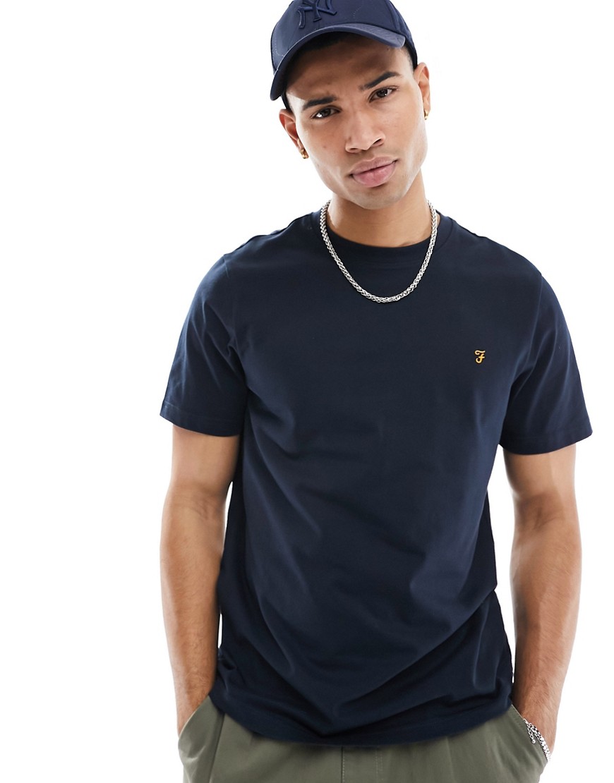 Danny cotton T-shirt in navy