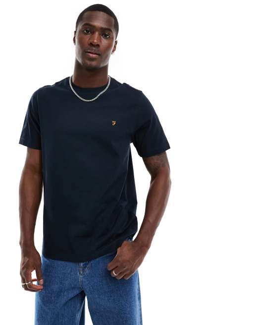Farah - Danny - Marineblå og kortærmet T-shirt