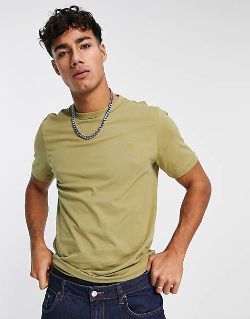 T-Shirts & Vests Farah Danny organic cotton t-shirt in green 
