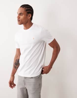 Danny - Regular-Fit-T-Shirt in Weiß mit Logo Weiß XS