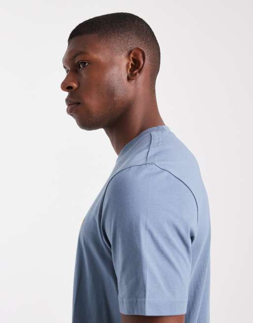 Farah - Danny - Regular-fit T-shirt met korte mouwen in lichtblauw, 4 van 5