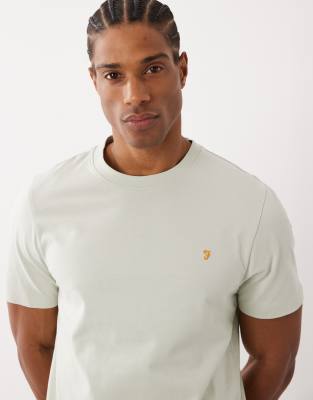 Farah Danny Regular Logo T-shirt In Gray