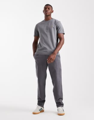 Farah Danny Regular Short Sleeve T-shirt In Gray