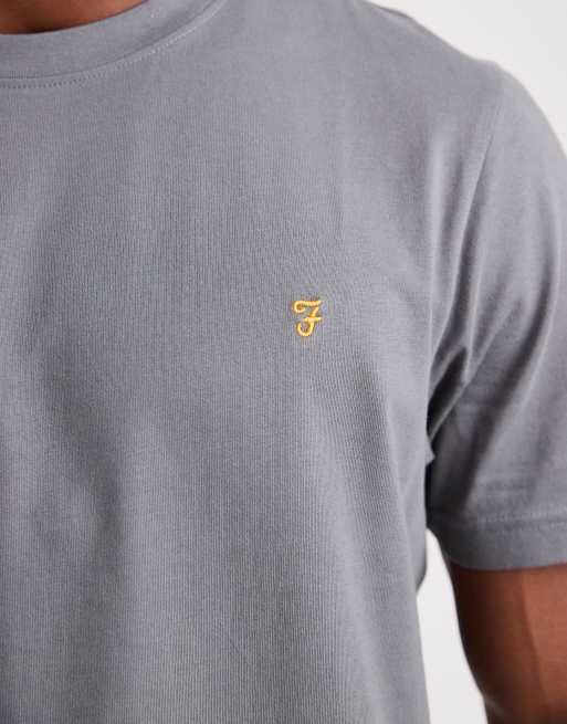 Farah Danny regular short sleeve T-shirt in gray , 4 of 5
