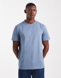 [Farah] Farah Danny regular short sleeve t-shirt in light blue L Chalk blue