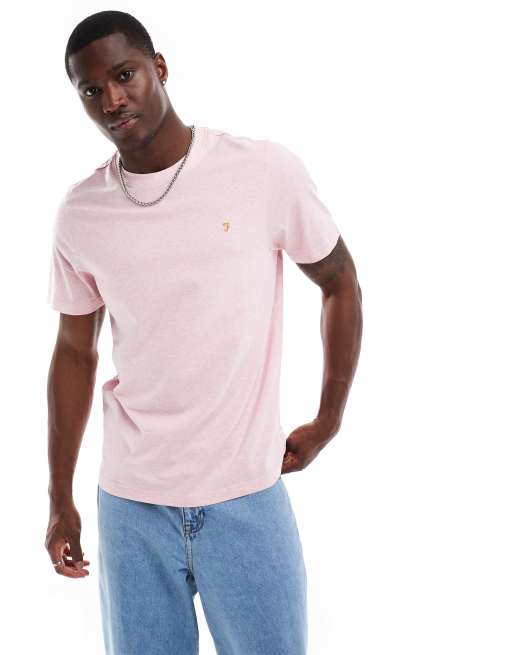 Farah – Danny – Różowy T-shirt z krótkimi rękawami
