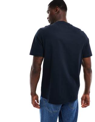 Farah Danny Short Sleeve T-shirt In Navy