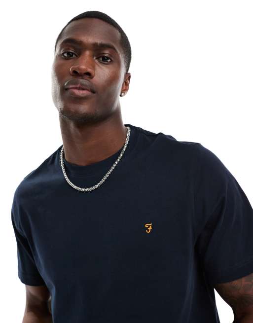 Farah Danny T shirt a manches courtes Bleu marine