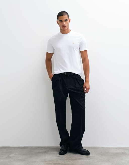 Farah - Danny - T-shirt coupe classique à manches courtes et logo - Blanc, 3 de 5