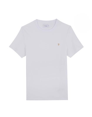 Farah - Danny - T-shirt en coton - Blanc