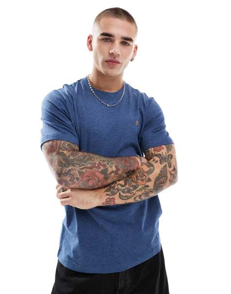 Farah danny t-shirt in blue - view 1