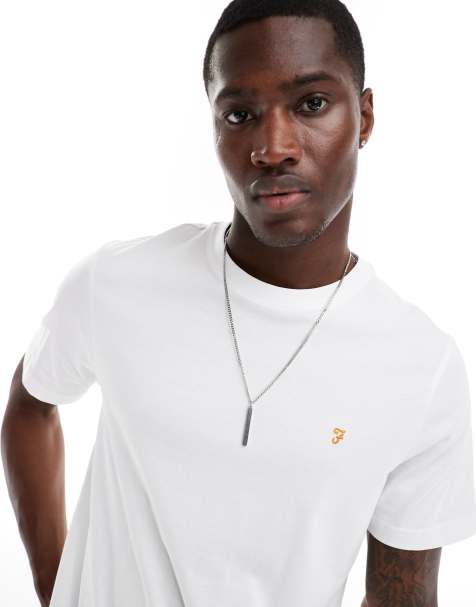 Farah - Danny - T-shirt in cotone bianca - view 1