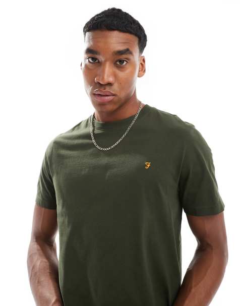 Farah - Danny - T-shirt in groen - view 1