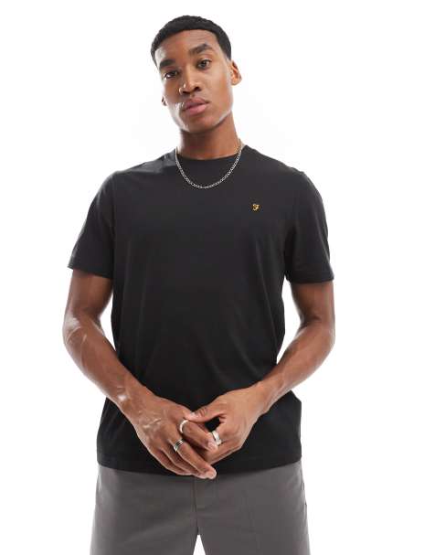 Farah - Danny - T-shirt nera - view 1