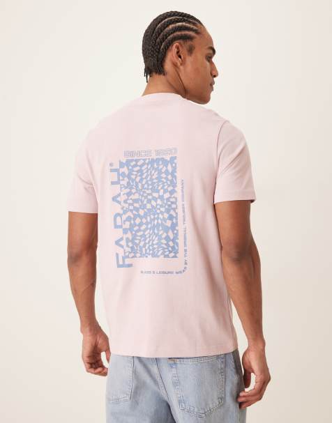 Farah - Dante - T-shirt à manches courtes avec imprimé graphique au dos - Rose - view 1