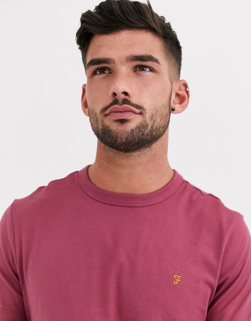 Farah - Dennis - T-shirt girocollo rosa