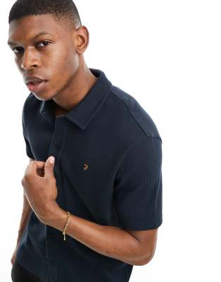 Chemise Homme Farah Rouge - Taille Petite, Occasion Très Bon État, Coupe Regular