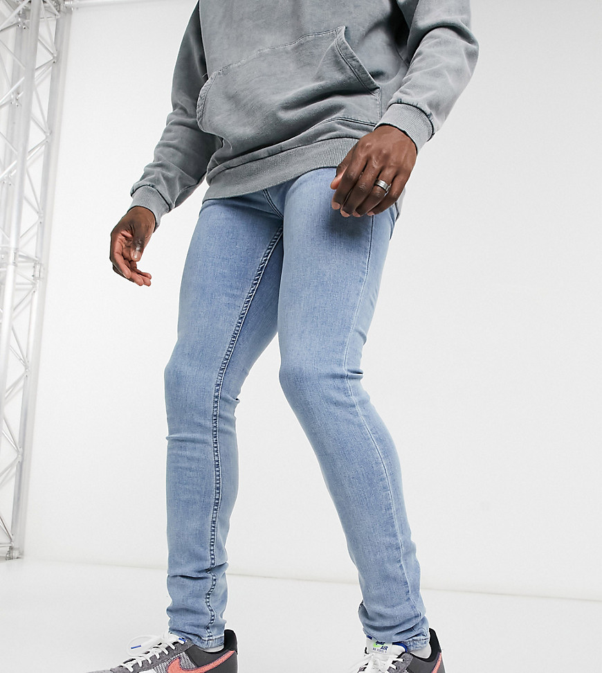 Farah – Drake – Blå skinny jeans i tall-modell