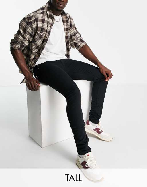 Farah Drake - Jeans med stretch i sort vask 
