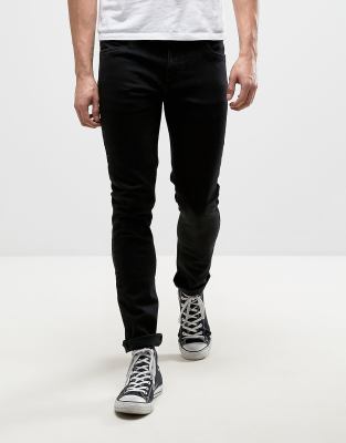 fleece lined straight leg jeans